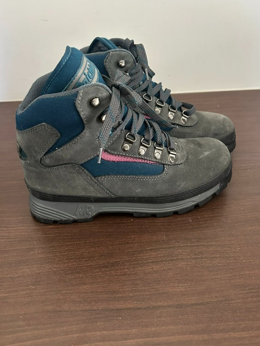Raichle Gray Suede Swiss Hiking Boots Women's Size 7